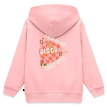 Disco Groovy Hippie 70s 80er Vintage Siebziger - Kinder Premium Organic Zip Hoodie - Rosa - Hinten - AI Model Kid Female (0cm)