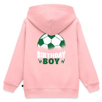 Geburtstagsbuldenfußballspieler Bday Team Party - Kinder Premium Organic Zip Hoodie - Rosa - Hinten - AI Model Kid Female (0cm)
