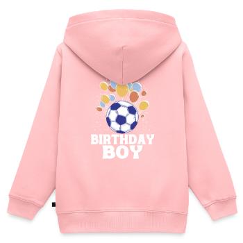 Geburtstagsbuldenfußballspieler Bday Team Party - Kinder Premium Organic Zip Hoodie - Rosa - Hinten - AI Model Kid Female (0cm)