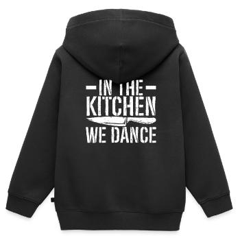 Küchenkochliebhaber Kulinarischer Koch - Kinder Premium Organic Zip Hoodie - Schwarz - Hinten - AI Model Kid Male (0cm)