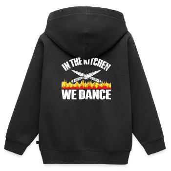 Küchenkochliebhaber Kulinarischer Koch - Kinder Premium Organic Zip Hoodie - Schwarz - Hinten - AI Model Kid Male (0cm)