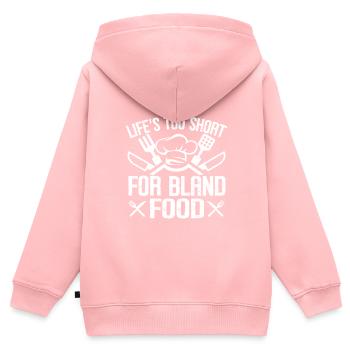 Küchenkochliebhaber Kulinarischer Koch - Kinder Premium Organic Zip Hoodie - Rosa - Hinten - AI Model Kid Female (0cm)