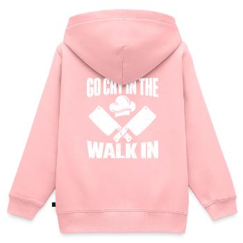 Küchenkochliebhaber Kulinarischer Koch - Kinder Premium Organic Zip Hoodie - Rosa - Hinten - AI Model Kid Female (0cm)