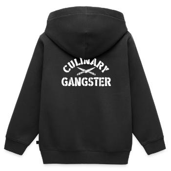 Küchenkochliebhaber Kulinarischer Koch - Kinder Premium Organic Zip Hoodie - Schwarz - Hinten - AI Model Kid Male (0cm)