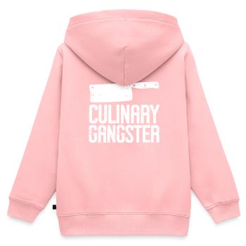 Küchenkochliebhaber Kulinarischer Koch - Kinder Premium Organic Zip Hoodie - Rosa - Hinten - AI Model Kid Female (0cm)