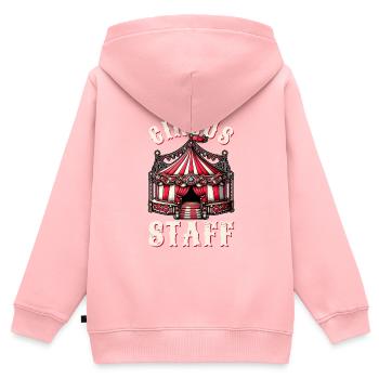 Circus Staff Carnival Kostüm Zirkusveranstaltung - Kinder Premium Organic Zip Hoodie - Rosa - Hinten - AI Model Kid Female (0cm)