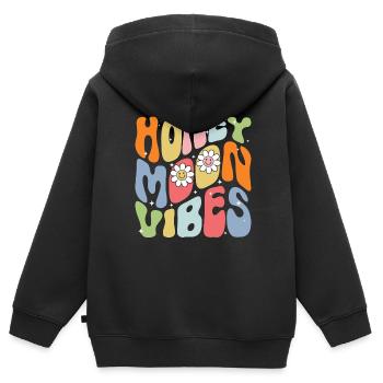 Flitterwochen Ehemann Ehefrau Paare Urlaubs - Kinder Premium Organic Zip Hoodie - Schwarz - Hinten - AI Model Kid Male (0cm)