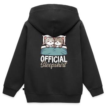 Official Sleeper American Short Lover - Kids Premium Organic Zip-up Hoodie - black - Back - AI Model Kid Male (0cm)