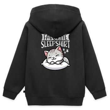 Official Sleeper American Short Lover - Kids Premium Organic Zip-up Hoodie - black - Back - AI Model Kid Male (0cm)