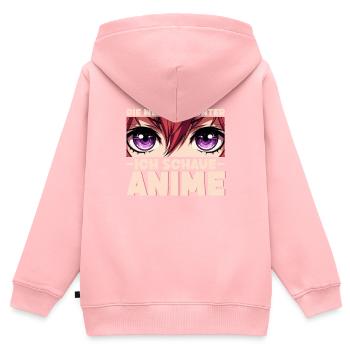 Anime Manga Otaku Japan Waifu Anime Girl Cosplay - Kids Premium Organic Zip-up Hoodie - rose - Back - AI Model Kid Female (0cm)