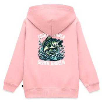 Pêche Pêche Vacances de pêche Vacances de pêche Chasseurs de pêche - Sweat Premium à capuche zippé enfant bio - rose - Dos - AI Model Kid Female (0cm)