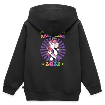 Kita Abgänger 2022 - Einschulung 2022 - Kinder Premium Organic Zip Hoodie - Schwarz - Hinten - AI Model Kid Male (0cm)