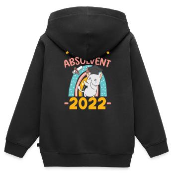 Kita Absolvent 2022 - Einschulung 2022 - Kinder Premium Organic Zip Hoodie - Schwarz - Hinten - AI Model Kid Male (0cm)