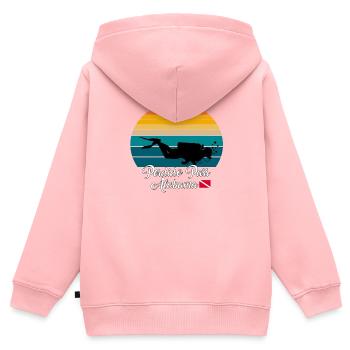 Perdido Pass Alabama Diving - Kinder Premium Organic Zip Hoodie - Rosa - Hinten - AI Model Kid Female (0cm)