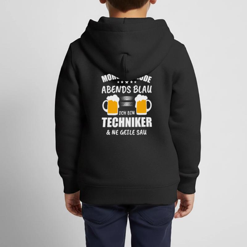 Techniker Computer Technik Geschenk Kinder Premium Organic Zip Hoodie