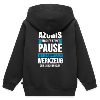 Azubi 2020 Lehrling Auszubildender Geschenk - Kinder Premium Organic Zip Hoodie - Schwarz - Hinten - AI Model Kid Male (0cm)