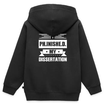 Doktorin Doktor Doktor Doktor Geschenk - Kinder Premium Organic Zip Hoodie - Schwarz - Hinten - AI Model Kid Male (0cm)