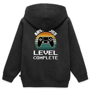 Abschluss Grundschule Schulabschluss Geschenk - Kinder Premium Organic Zip Hoodie - Schwarz - Hinten - AI Model Kid Male (0cm)