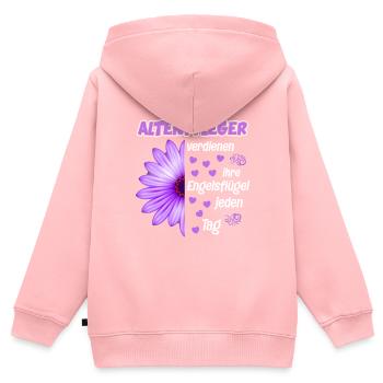 Altenpfleger Altenpflegerin Altenheim Geschenk - Kinder Premium Organic Zip Hoodie - Rosa - Hinten - AI Model Kid Female (0cm)