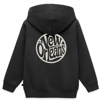 New Orleans - Kinder Premium Organic Zip Hoodie - Schwarz - Hinten - AI Model Kid Male (0cm)