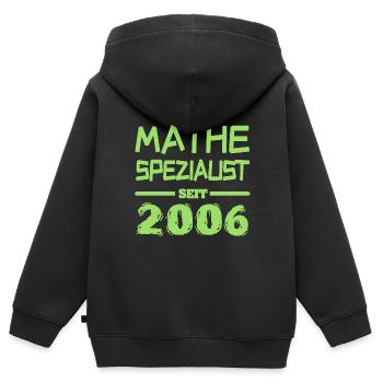 Witzig 2006 - Kinder Premium Organic Zip Hoodie - Schwarz - Hinten - AI Model Kid Male (0cm)