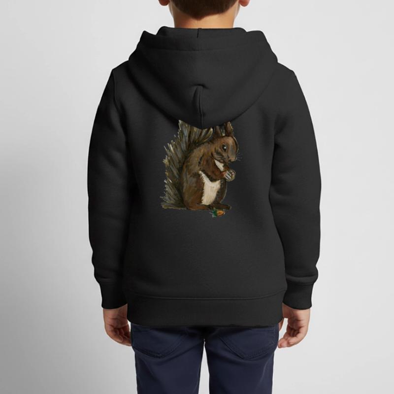Eichhörnchen Eichhörnchen eichhörnchen esquilo Haselnuss Kinder Premium Organic Zip Hoodie