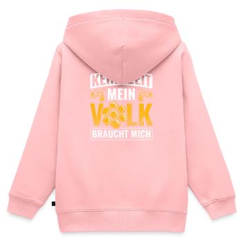 Imker Honig - Kinder Premium Organic Zip Hoodie - Rosa - Hinten - AI Model Kid Female (0cm)