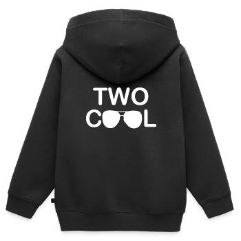 2. Geburtstag Kindershirt TWO COOL Geschenk Shirt - Kinder Premium Organic Zip Hoodie - Schwarz - Hinten - AI Model Kid Male (0cm)