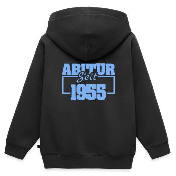 Abiturient 1955 - Kinder Premium Organic Zip Hoodie - Schwarz - Hinten - AI Model Kid Male (0cm)