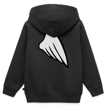 rightwing - Sweat Premium à capuche zippé enfant bio - noir - Dos - AI Model Kid Male (0cm)