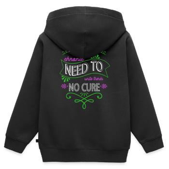 éditeur anniversaire livres écriture éditeur geek - Sweat Premium à capuche zippé enfant bio - noir - Dos - AI Model Kid Male (0cm)