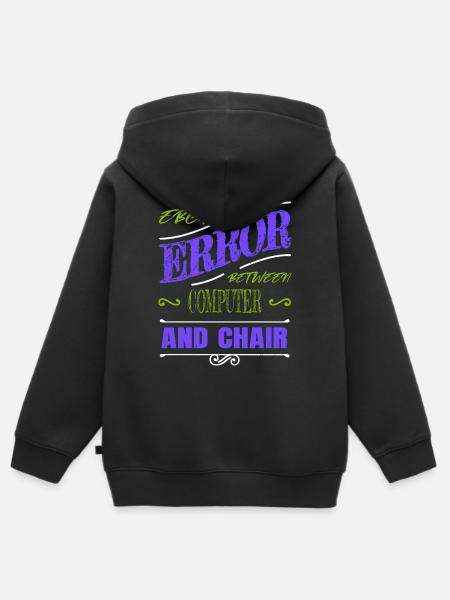 Geek Funny Hacker Equestrian Computer Science - Kids Premium Organic Zip-up Hoodie - black