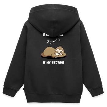 Rendering is my Bedtime - Video Editor - Kinder Premium Organic Zip Hoodie - Schwarz - Hinten - AI Model Kid Male (0cm)