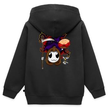 Four Horsemen Of The Apocalypse: Death - Kids Premium Organic Zip-up Hoodie - black - Back - AI Model Kid Male (0cm)