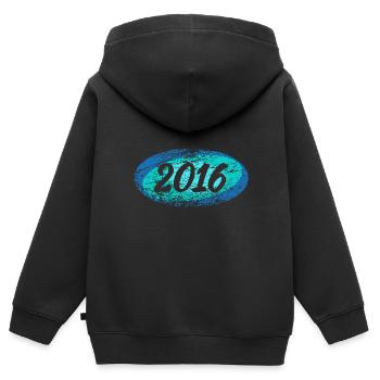 2016 - Sweat Premium à capuche zippé enfant bio - noir - Dos - AI Model Kid Male (0cm)