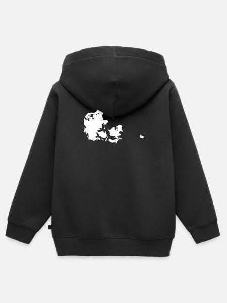 Dänemark originelle Geschenkidee - Kinder Premium Organic Zip Hoodie - Schwarz