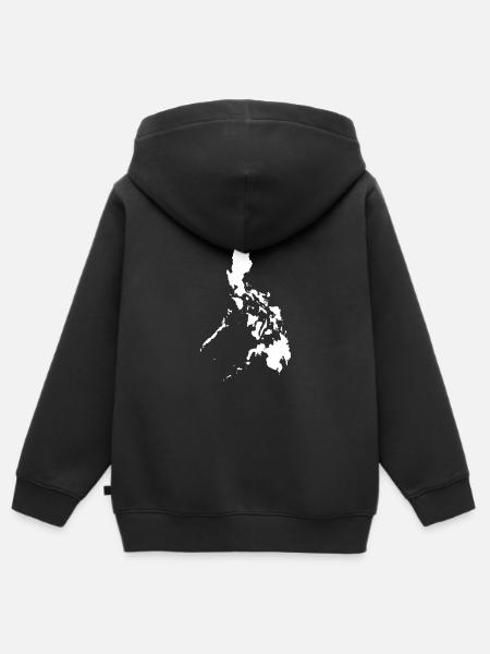 Philippinen originelle Geschenkidee - Kinder Premium Organic Zip Hoodie - Schwarz