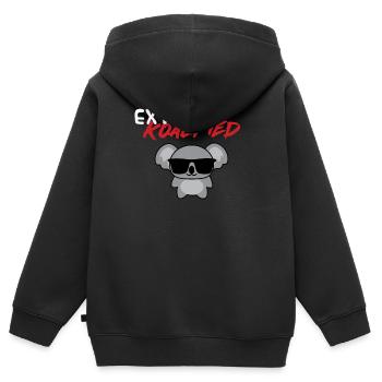 Koala - T-Shirt - Lunettes de soleil - Extra - Sweat Premium à capuche zippé enfant bio - noir - Dos - AI Model Kid Male (0cm)