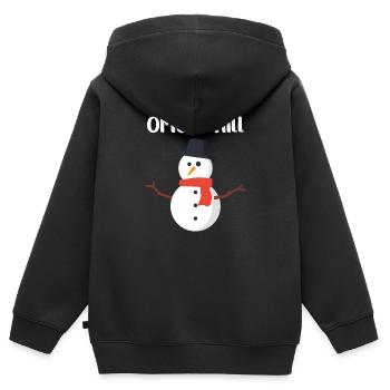 OMG Chill cadeau pour Chill People - Sweat Premium à capuche zippé enfant bio - noir - Dos - AI Model Kid Male (0cm)