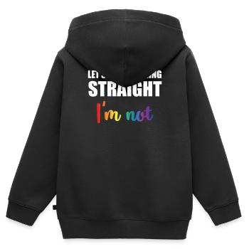 Gay - Homosexuell - Gay Pride - Geschenk - Pride - Kinder Premium Organic Zip Hoodie - Schwarz - Hinten - AI Model Kid Male (0cm)
