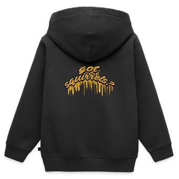 Avez-vous des écureuils? Amant drôle de Chipmunks d'amande d'animal - Sweat Premium à capuche zippé enfant bio - noir - Dos - AI Model Kid Male (0cm)