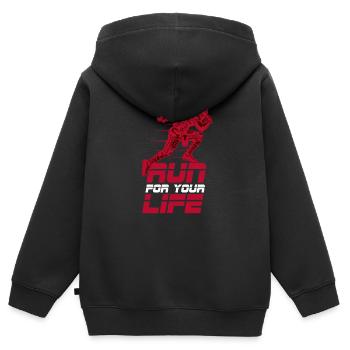American Football Touchdown Geschenk Geburtstag - Kinder Premium Organic Zip Hoodie - Schwarz - Hinten - AI Model Kid Male (0cm)