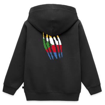 Claw claw tears origin Comoros png - Kids Premium Organic Zip-up Hoodie - black - Back - AI Model Kid Male (0cm)