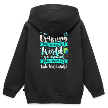 Crafting - Crafting Arts Education Crafting Hobbies - Kids Premium Organic Zip-up Hoodie - black - Back - AI Model Kid Male (0cm)