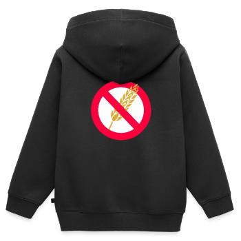 Kein Weizen-Passahfest-jüdisches Feier-Geschenk - Kinder Premium Organic Zip Hoodie - Schwarz - Hinten - AI Model Kid Male (0cm)
