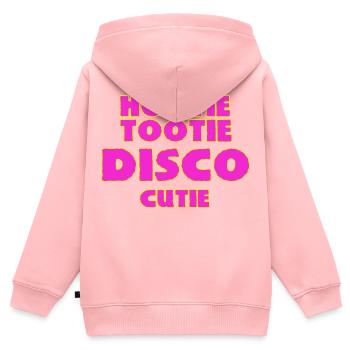 DISQUE - Sweat Premium à capuche zippé enfant bio - rose - Dos - AI Model Kid Female (0cm)
