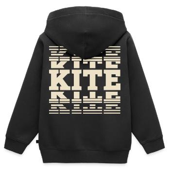 Kitesurfen Kitesurf Kitesurfer Kiteboard - Kinder Premium Organic Zip Hoodie - Schwarz - Hinten - AI Model Kid Male (0cm)