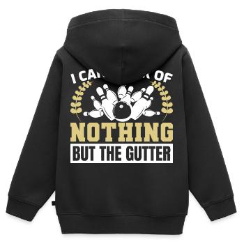 Blague drôle de melon - Sweat Premium à capuche zippé enfant bio - noir - Dos - AI Model Kid Male (0cm)