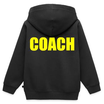 Coach - Sweat Premium à capuche zippé enfant bio - noir - Dos - AI Model Kid Male (0cm)