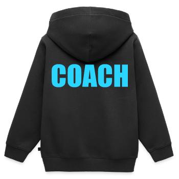 Coach - Sweat Premium à capuche zippé enfant bio - noir - Dos - AI Model Kid Male (0cm)